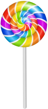 a colorful candy los on a white background