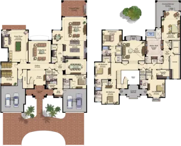 the floor plan of a house