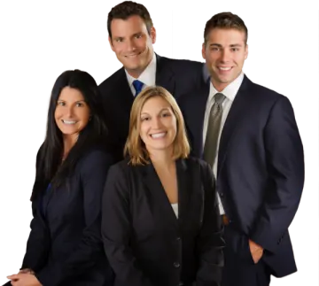 a group of business people standing together