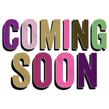 the words coming soon in different colors