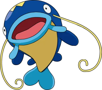 a cartoon fish with its mouth open