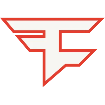 a red and white logo with the letter f