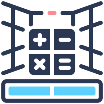 a blue and white icon of a phone
