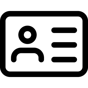 a black and white icon of a credit card
