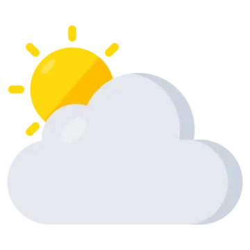 a cloud with the sun behind it