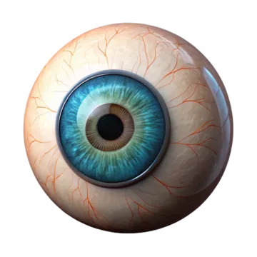 a close up view of an eye