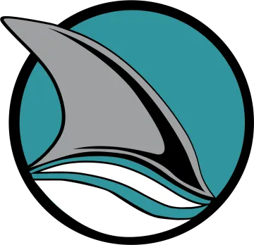 a dolphin swimming in a circle