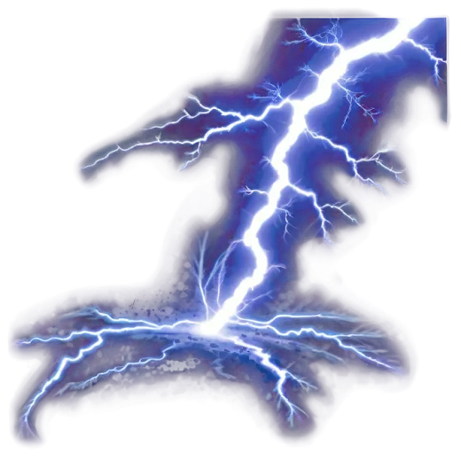 a drawing of lightning in the sky