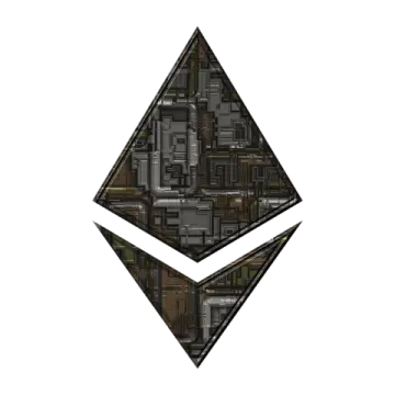 an image of a black and brown geometric shape