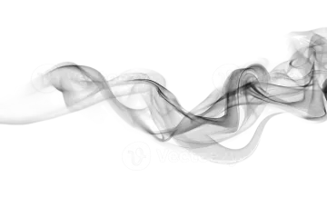 smoke on a white background