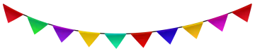 colorful bunting flags clipart