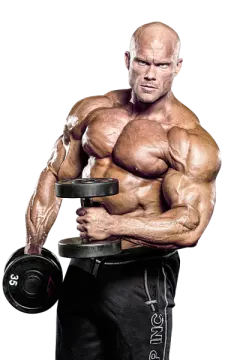 a man in black shorts holding a dumb