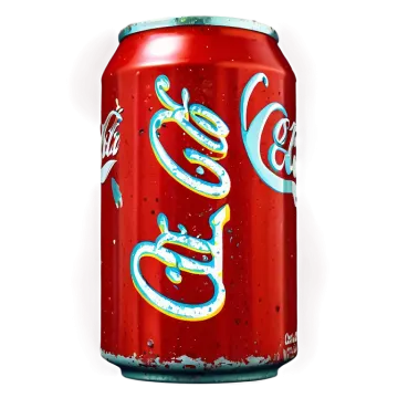a can of soda on a white background