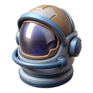 an astronaut's helmet is shown in this image