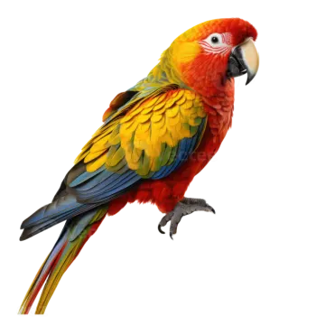 a colorful parrot perched on a branch