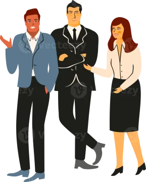 a man and woman talking to each other people
