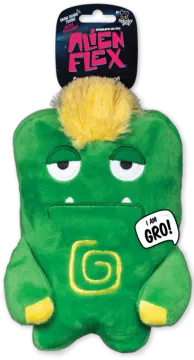 a plush toy with the letter g on it