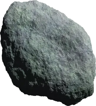 a large rock on a white background