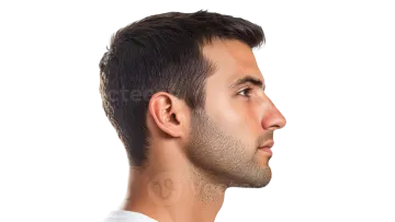 a man wearing a white shirt