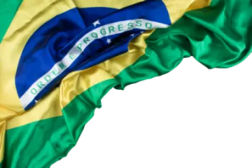 the flag of brazil on a white background
