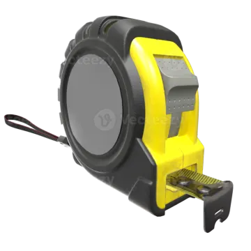 an image of a yellow and black tape measurer