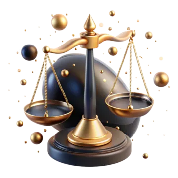 an image of a balance scale on a white background