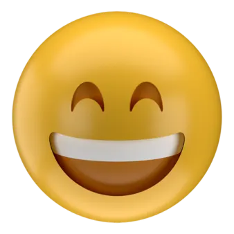 a smiley face with a smile on it's face