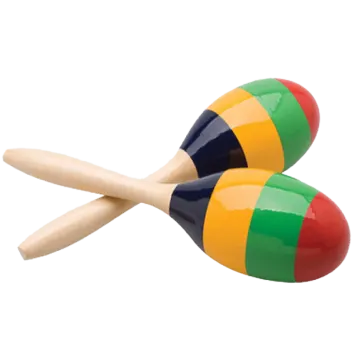 two maraos on a white background