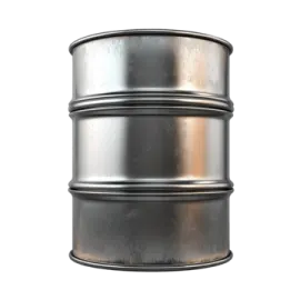 an oil drum on a white background