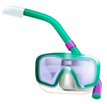 a pair of diving goggles