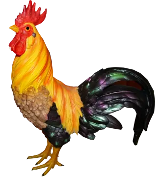 a statue of a rooster