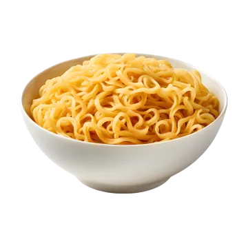 a white bowl filled with noodles