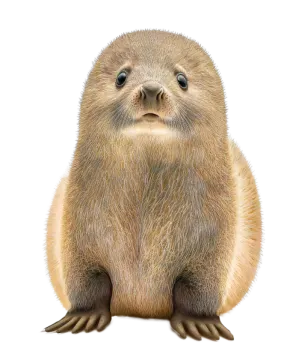 a drawing of a groundhog