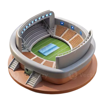an illustration of a soccer stadium
