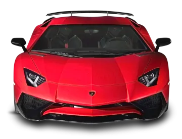a red sports car on a white background
