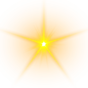 a yellow star on a white background