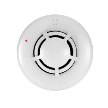 a smoke detector on a white background