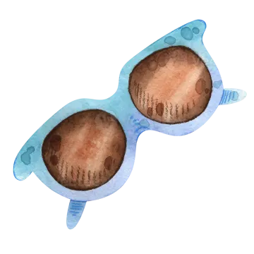 a pair of sunglasses with brown lenses