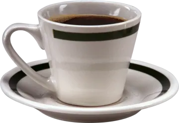 a cup of coffee on a saucer