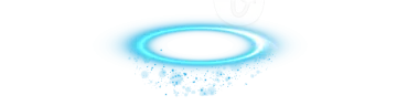 a white background with a blue ring on it