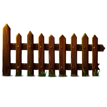 a wooden fence on a white background