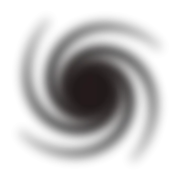 a black hole in the center of a white background