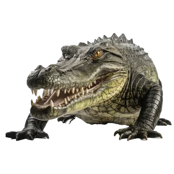 a large crocodile with its mouth open