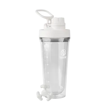 a white shaker bottle with a plastic lid