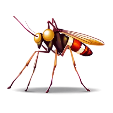 a bee on a white background