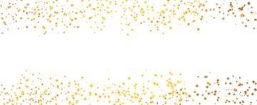 a white background with gold glitters