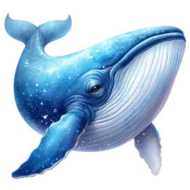 a blue whale with its mouth open