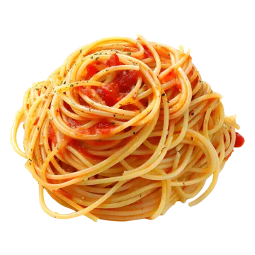 a plate of spaghetti with tomato sauce