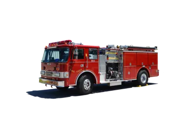 a red fire truck
