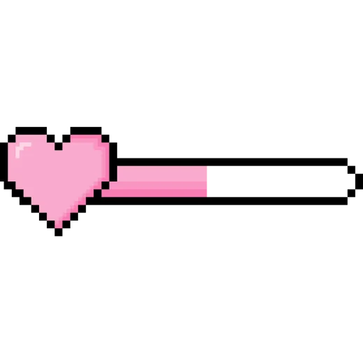 a pink heart on a white background